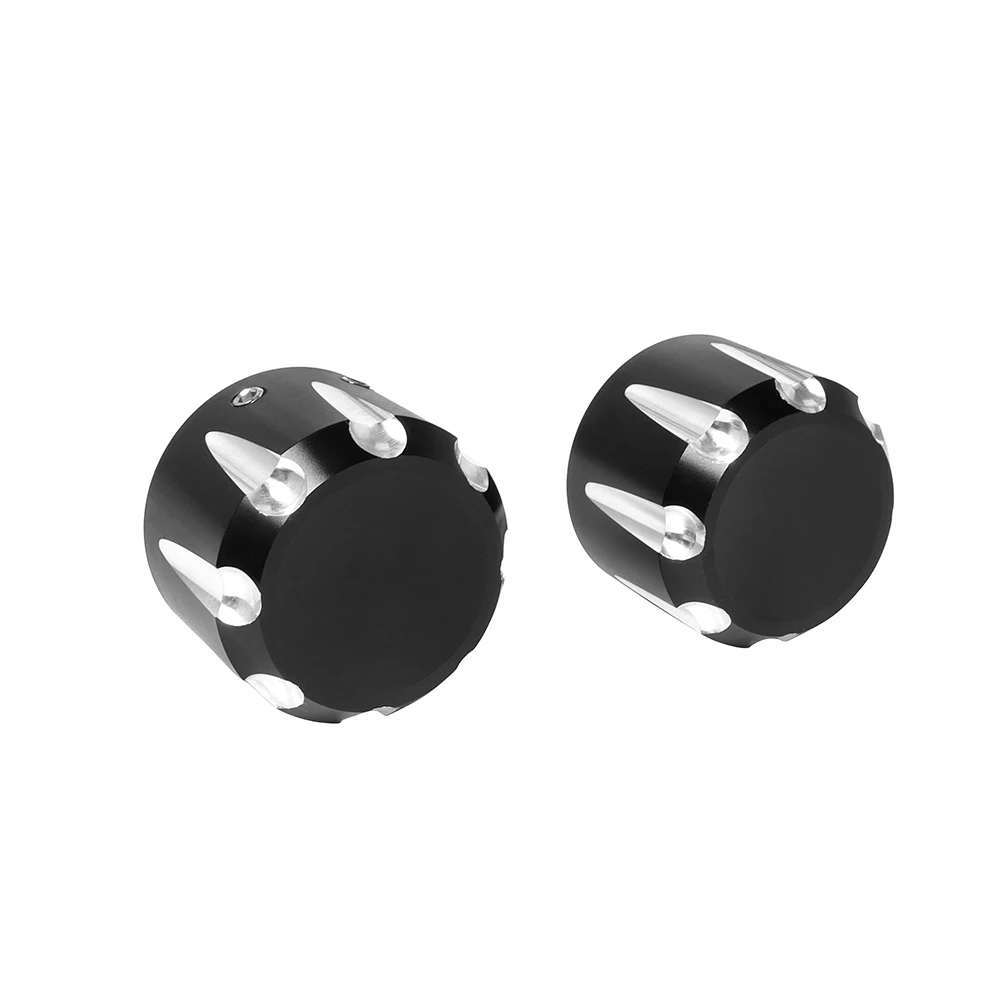 For Harley Dyna Fat Bob Touring Electra Glide Road Glide Sportster Iron 883 1200 1 Pair Motorcycle Front Axle Nut Cover Cap Bolt