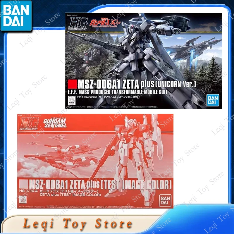 Bandai Originele Echt GUNDAM HG MSZ-006A1 ZETA PLUS EENHOORN TEST Action Anime Figuren Speelgoed Kids Gift Model Assemblage Ornamenten