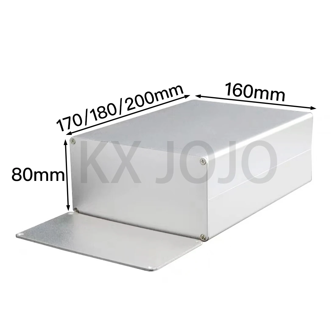 Aluminum Enclosure 160*80*170/180/200mm Case Electronic Project PCB Instrument Silver/Black DIY Power Supply