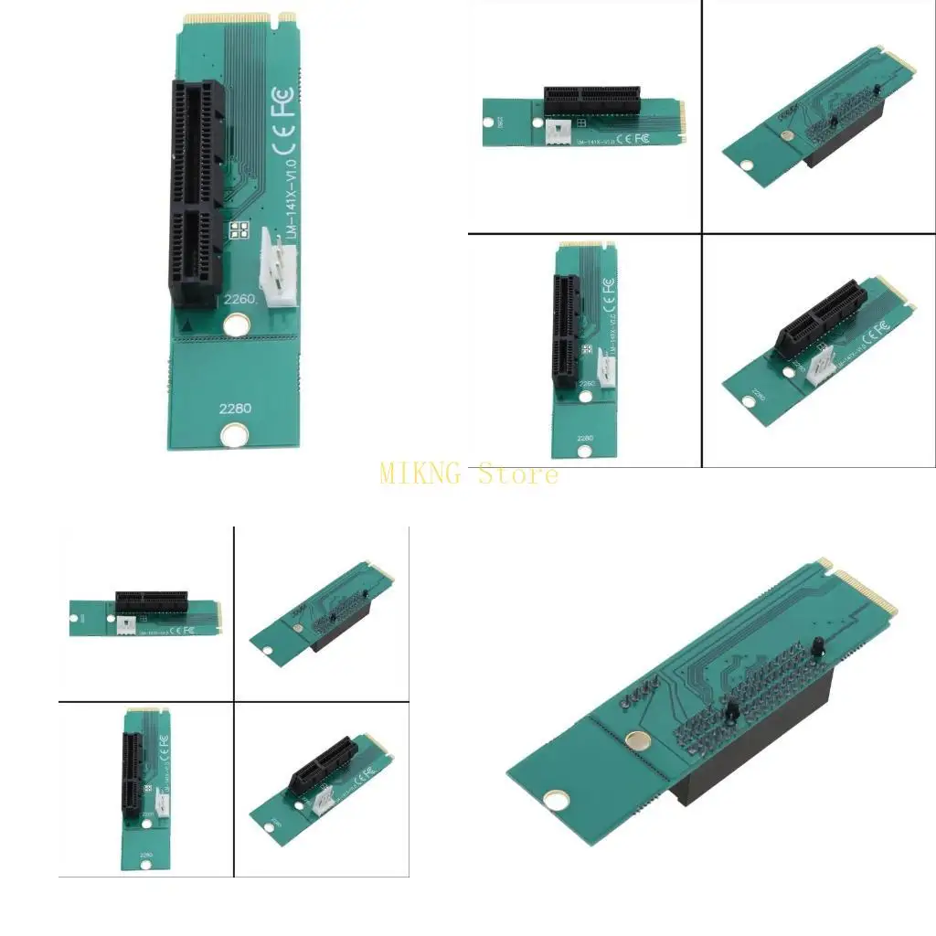 

NGFF to PCI-E 4X Riser Card Adapter Power Cable with Big 4pin Power Cable best sale