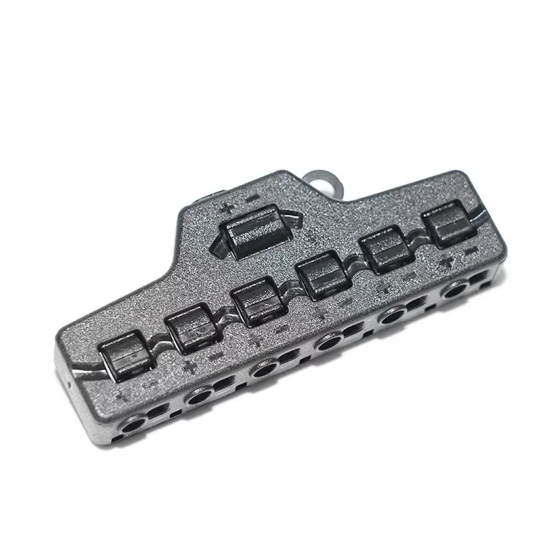 2pcs 6/3 Ports Out Line Splitter Quick Connect Low Voltage Wire Splitter Distribution Block For Lighting Led Connection Terminal