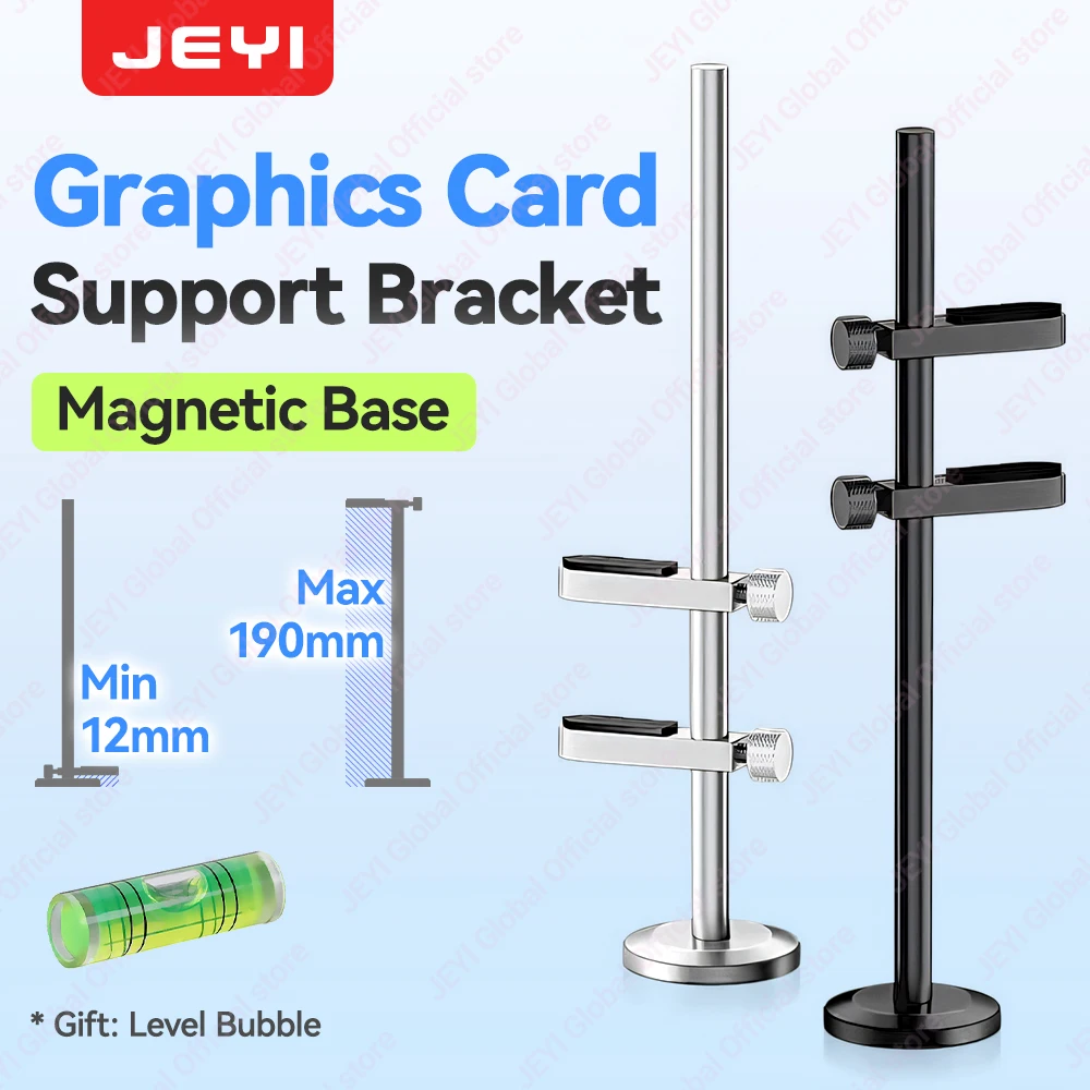 

Подставка для видеокарты JEYI из алюминиевого сплава, кронштейн для видеокарт ATX/M-ATX/ITX, держатель для видеокарт в корпусе ПК