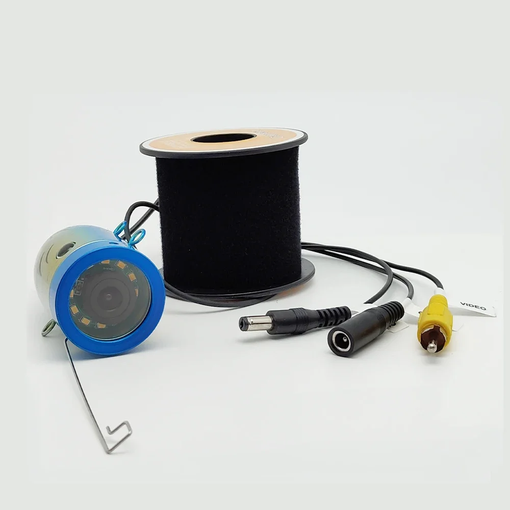 F01S Waterproof Cable 12 LED Night Vision Lights IP68 White Light 15M 30M 50M Underwater Fishing Camera Accessories