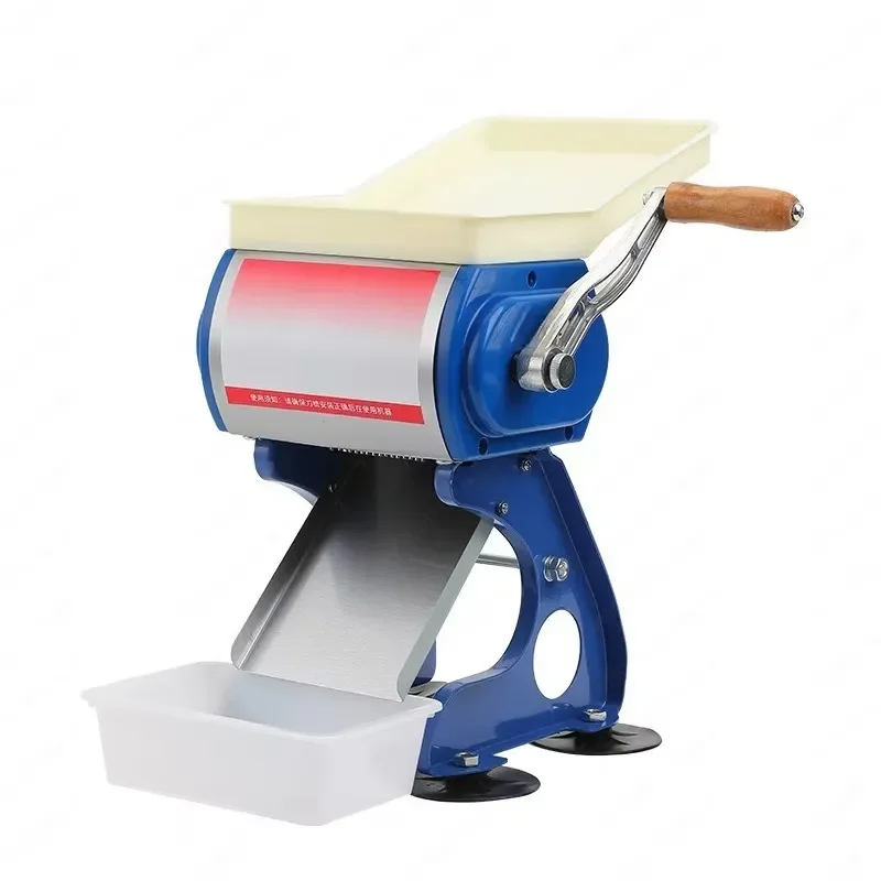 Stainless Steel Manual Meat Cutter Commercial Household Small Meat Grinder Hand Crank Slicer Dicer for Kitchen Restaurant Use