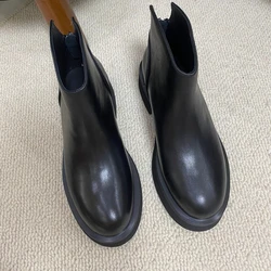 New French Platform Chelsea Boots Platform Shoes for Women