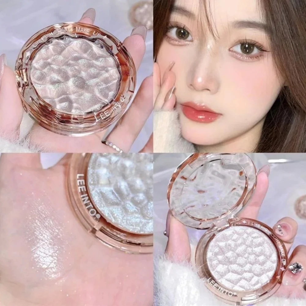 Girl Blush Powder High Gloss Powder Gloss Glitter Pearl Fine Flash Highlight Contour Palette Natural Gloss Contour Lasting Light