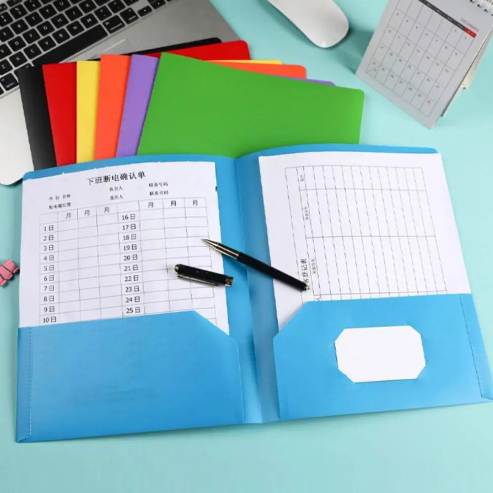 3/7PCS Plastic A4 File Folder Business Document Holder Large Capacity Document Organizer Document Organization Holder Office