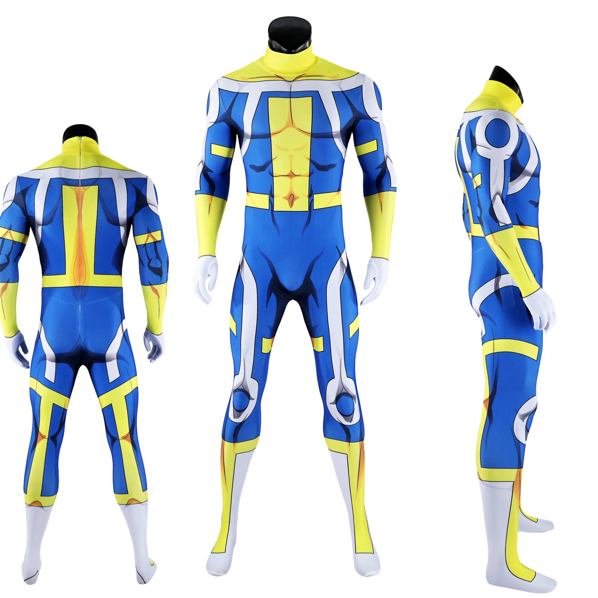 

Invincible the Immortal Cosplay Men Jumpsuit Bodysuit Disguise Costume Halloween Carnival Party Outfits