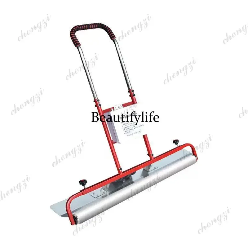 

Integrated Concrete Leveling And Film Spreading Tool For Cement Ground Used To Eliminate Footprints And Maintain MoistureN138