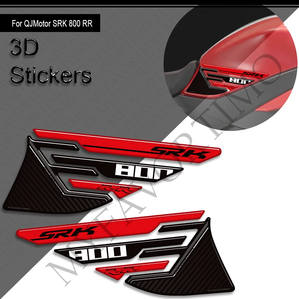 For QJMotor SRK800 GSR800 SRK800RR Tank Pad Cap Motorcycle Accessories TankPad Gas Fuel Oil Kit Knee Stickers Decals Protector