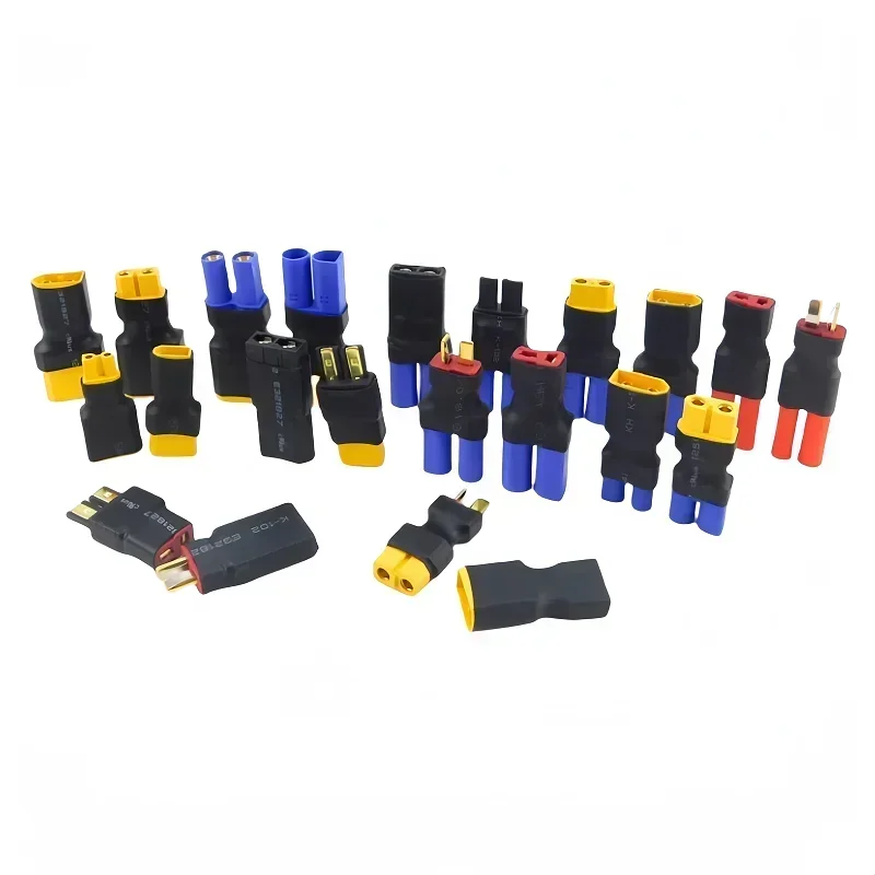 1PCS Adapter XT30 XT60 XT90 T Plug Deans EC5 EC3 Female to Male TRX Connectors Plug RC Lipo Battery Control Parts DIY