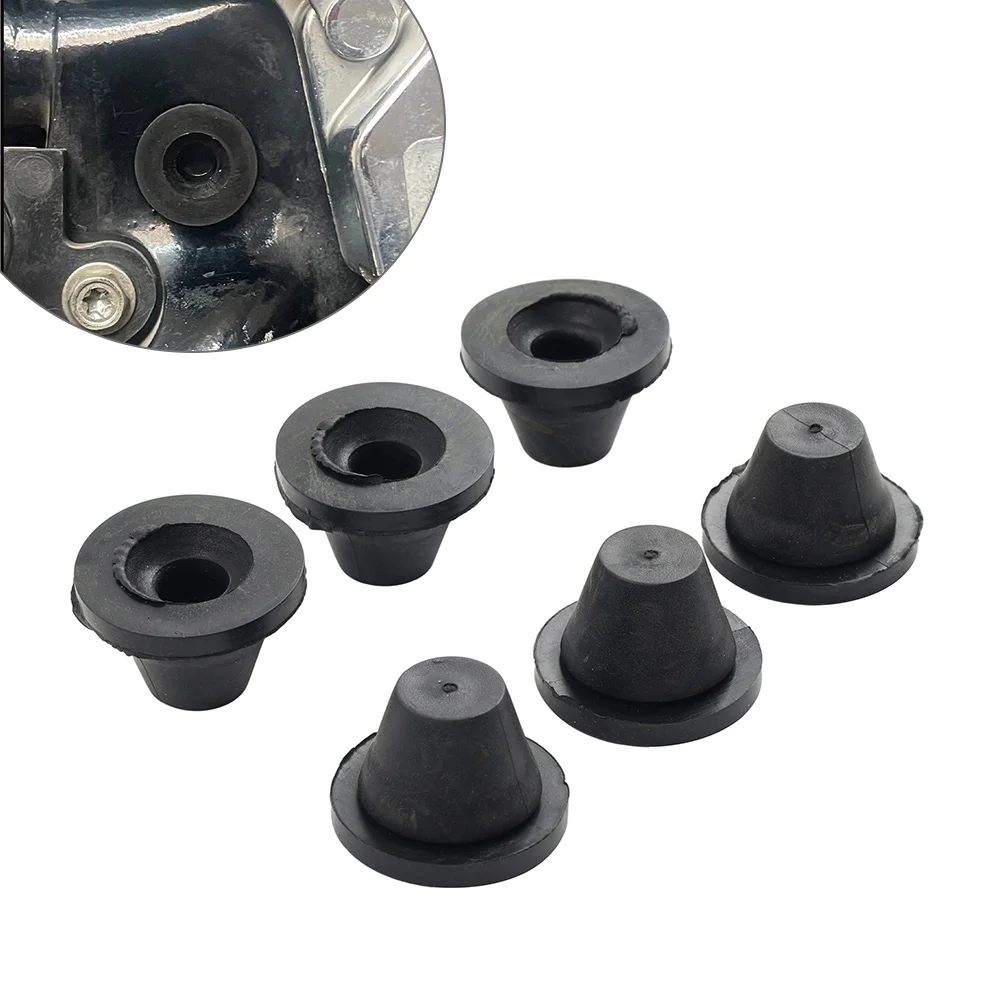 6x Motor Rubber Side Cover Grommet 521-1234  0521-1235 For Harley Touring Road King Electra Glide 1996-2007