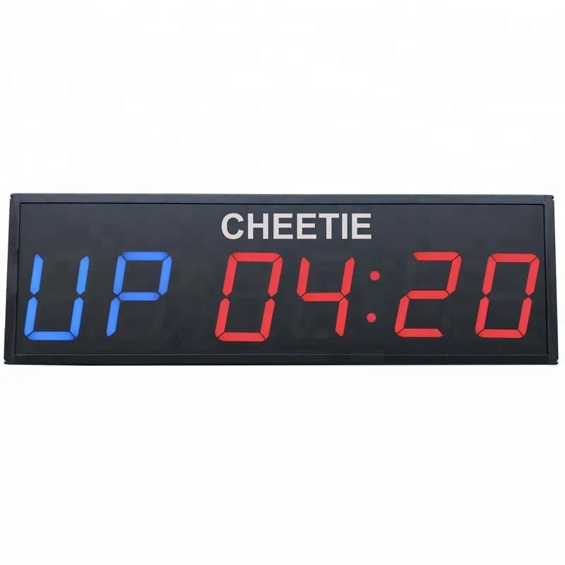 CHEETIE CP020 LED programmable cross fitness interval gym timer wall exercise clock with your logo.