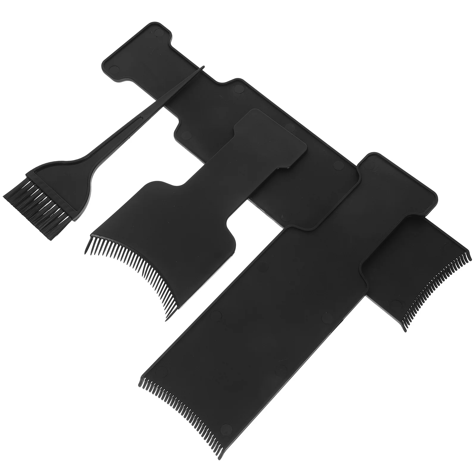 

4 шт., набор для краски для волос, парикмахерские доски, кисть, жесткий пластик, многоразовый, необходимый для салона, домашний набор инструментов для окраски волос «сделай сам»