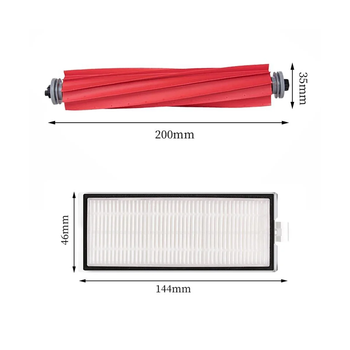 أجزاء مكنسة كهربائية ل شاومي روبوروك ، Q7 ، Q7 زائد ، Q7 ماكس ، Q7 ماكس ، Q7 زائد ، Q7 ، ماكس زائد ، T8 ، فرشاة الجانب الرئيسي ، فلتر هيبا ، ممسحة