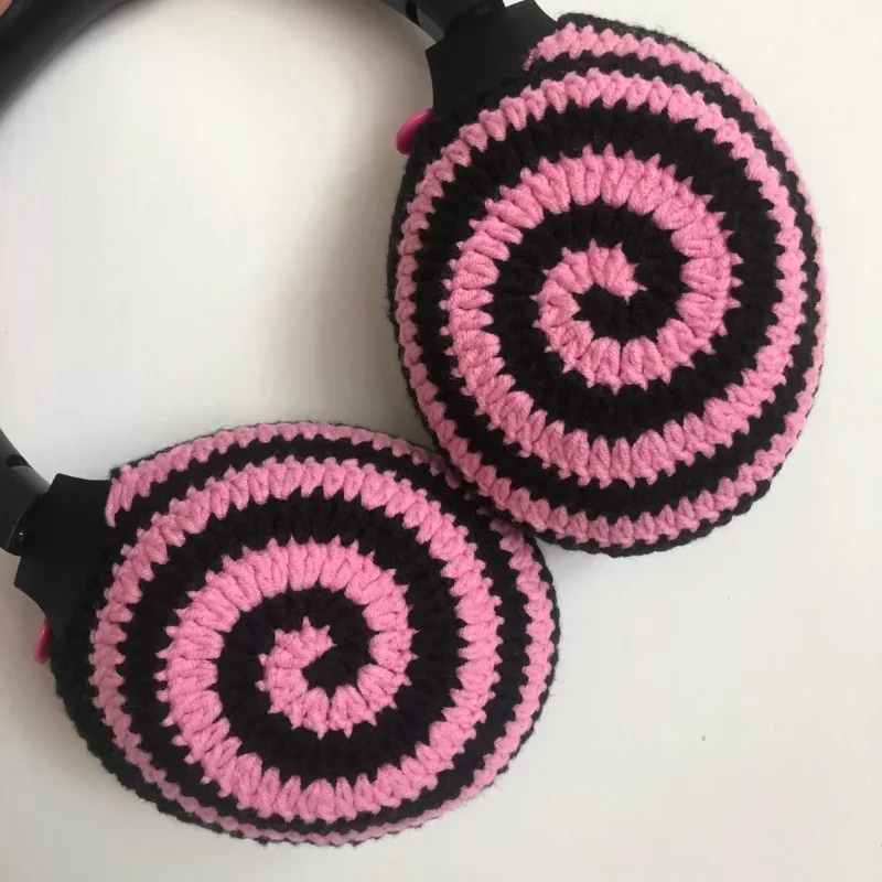 for Sony XM4/5 Knitted headphone Protective Cover Handmade Bluetooth Earphone Decoration Personalized Design Plush Case Cover