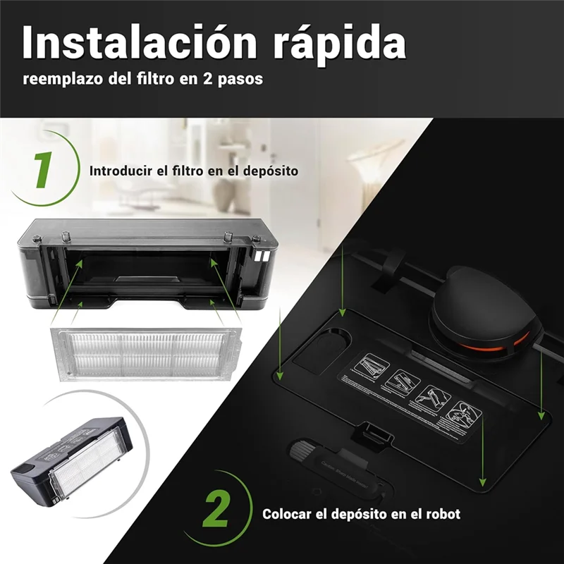 Filtros KEOL-HEPA para Xiaomi Series Mop 2S / P / Pro/Vacuum S12 / S10EU Series Robot aspirador filtros de repuesto Accesorios