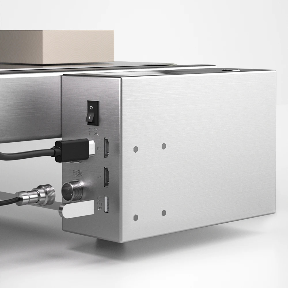 Mini Conveyor with Inkjet Encoder Printer Plastic Bag Bottle Carton Lot Number Date Print Code