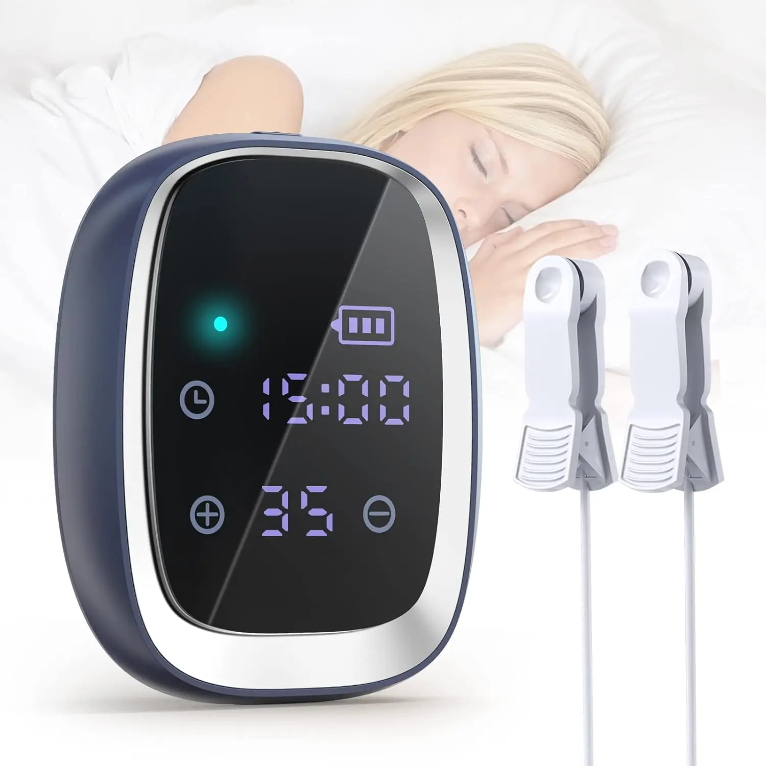 Sleep Aid Device CES Stimulation Therapy 600mAh Rechargeable Ear Clip Type Relieve Anxiety Mitigation Fast Sleep Instrument