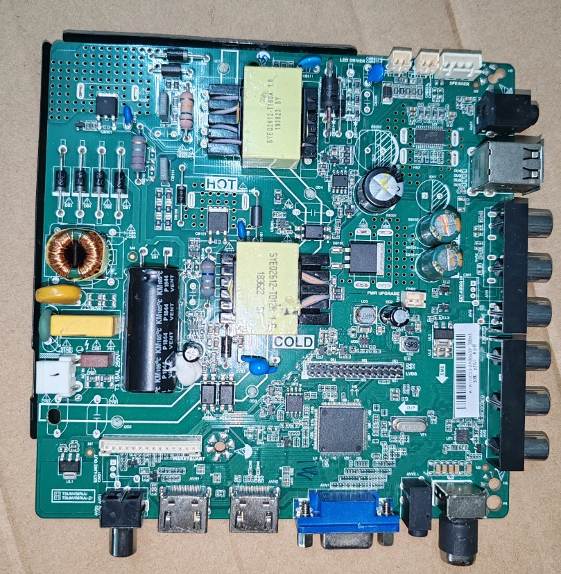 

TP.V56.PB842 Three in one TV motherboard, tested well, physical photo for 1366x768 resolution 300MA 65W
