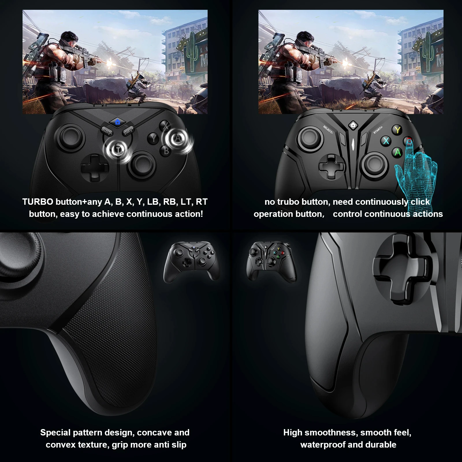 Manette de jeu sans fil Bluetooth pour Nintendo Switch, Pc, Steam, PS3, Android TV Box, manette de jeu, manette de téléphone intelligent, tablette