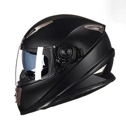 Double Lens Motorcycle Helmet Four Seasons Full Face Bike Protective Safety ECE DOT Approved Female Men Original Casco Capacete