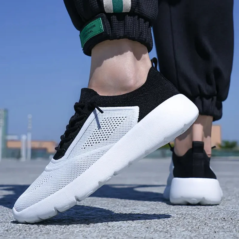 

Кроссовки для мужчин и женщин, Вулканизированная подошва, дышащие, сетчатые, удобная модная обувь для бега