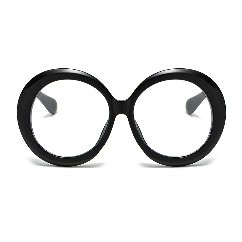 Cycling Oversize Oval Glasses Frame Women Vintage Female Eyewear Optical Anti-Blue Light Eyeglasses Frames Simple Frames ﻿