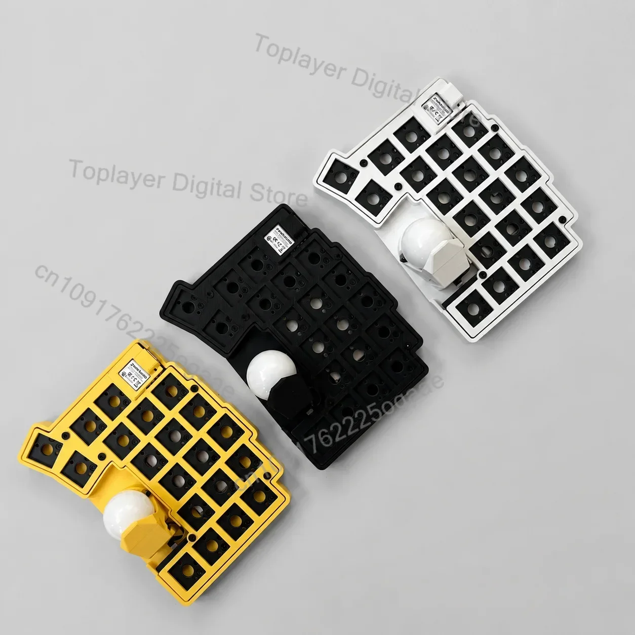 MoNa² Wireless Bluetooth Split Trackball Keyboard Kit PAW3222 Sensor 25mm POM Trackball Ergonomic Design Layout 42-Key Kit