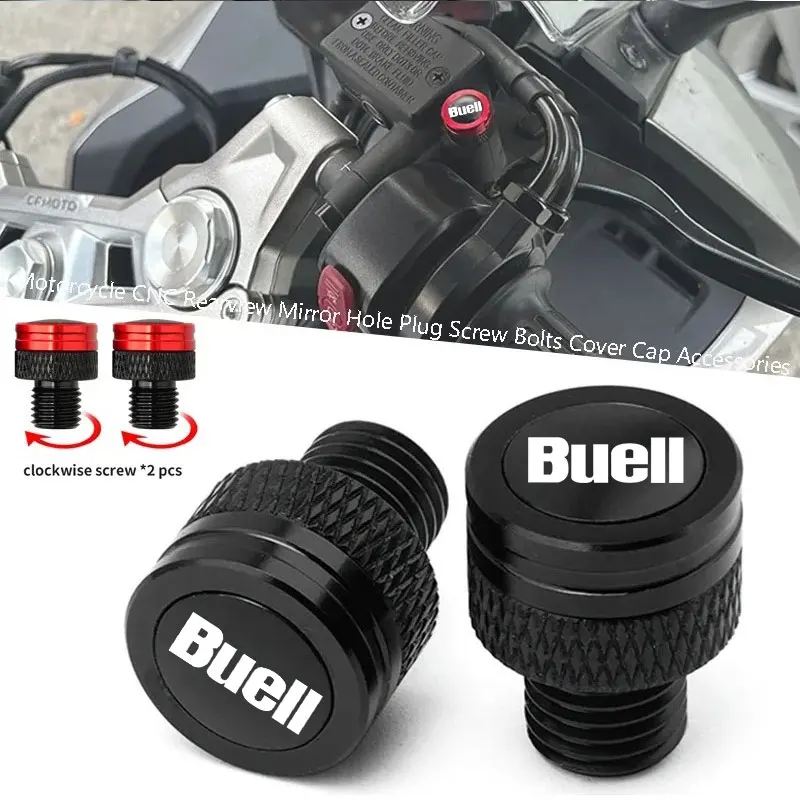 For Buell 1125R 1125Cr X1 Xb9r Xb9 Xb12 Xb9sx Ulysses XB12s Xb12x Lightning Motorcycle CNC Rearview Side Mirror Hole Cap Plug