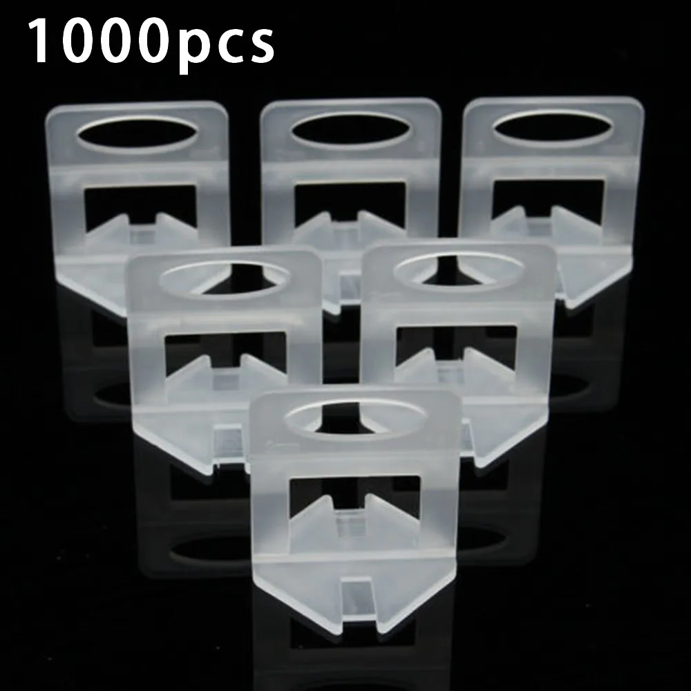 1000/500PCS Tile Leveling System Clips PE Tiles Leveler Spacers Use For Ceramic Wall Tile Leveling System Construction Tools