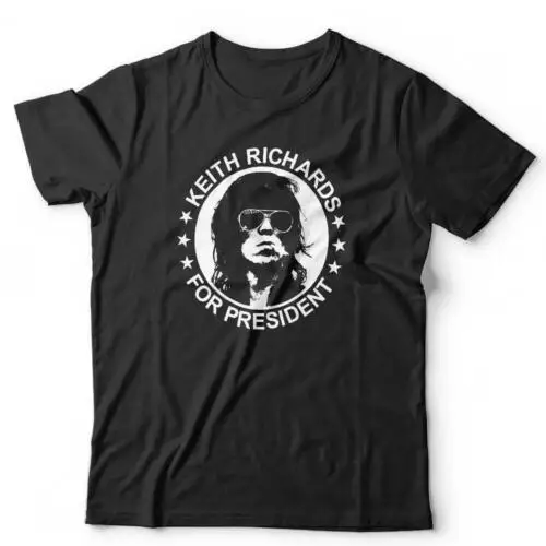 Keith Richards For President Tshirt Unisex & Kids Rock Funny Stones Guitar