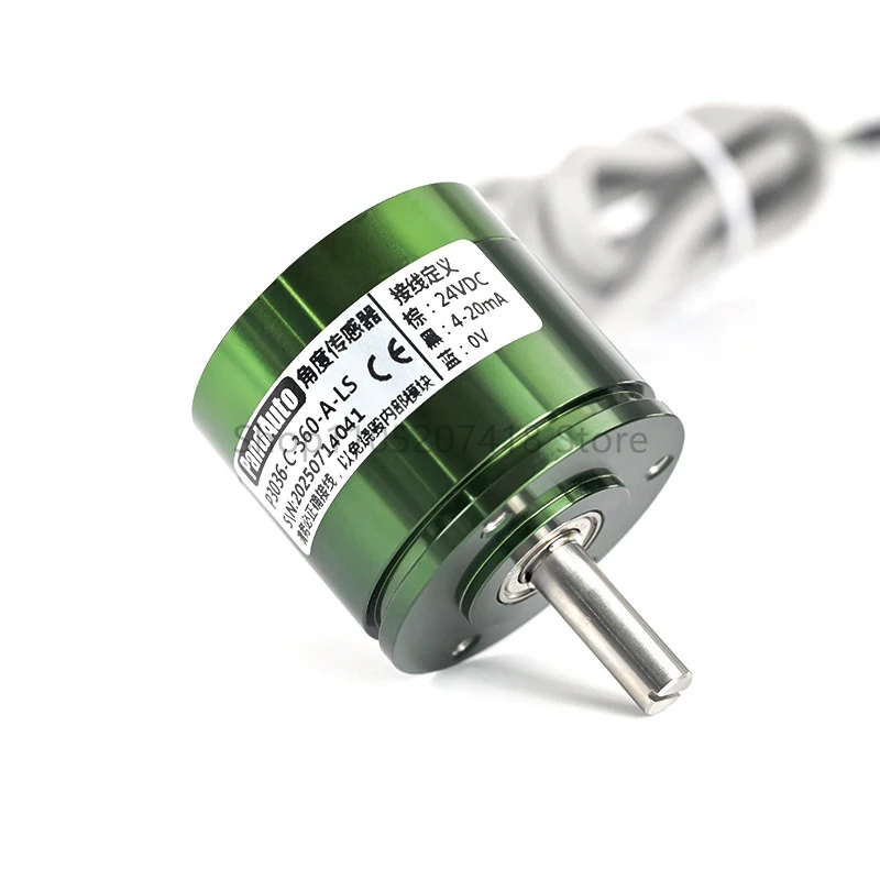 Sensores de ángulo de 360 grados sin fin P3036 0-5V 0-10v 4-20ma transductor Angular codificador magnético de efecto Hall sin contacto ﻿