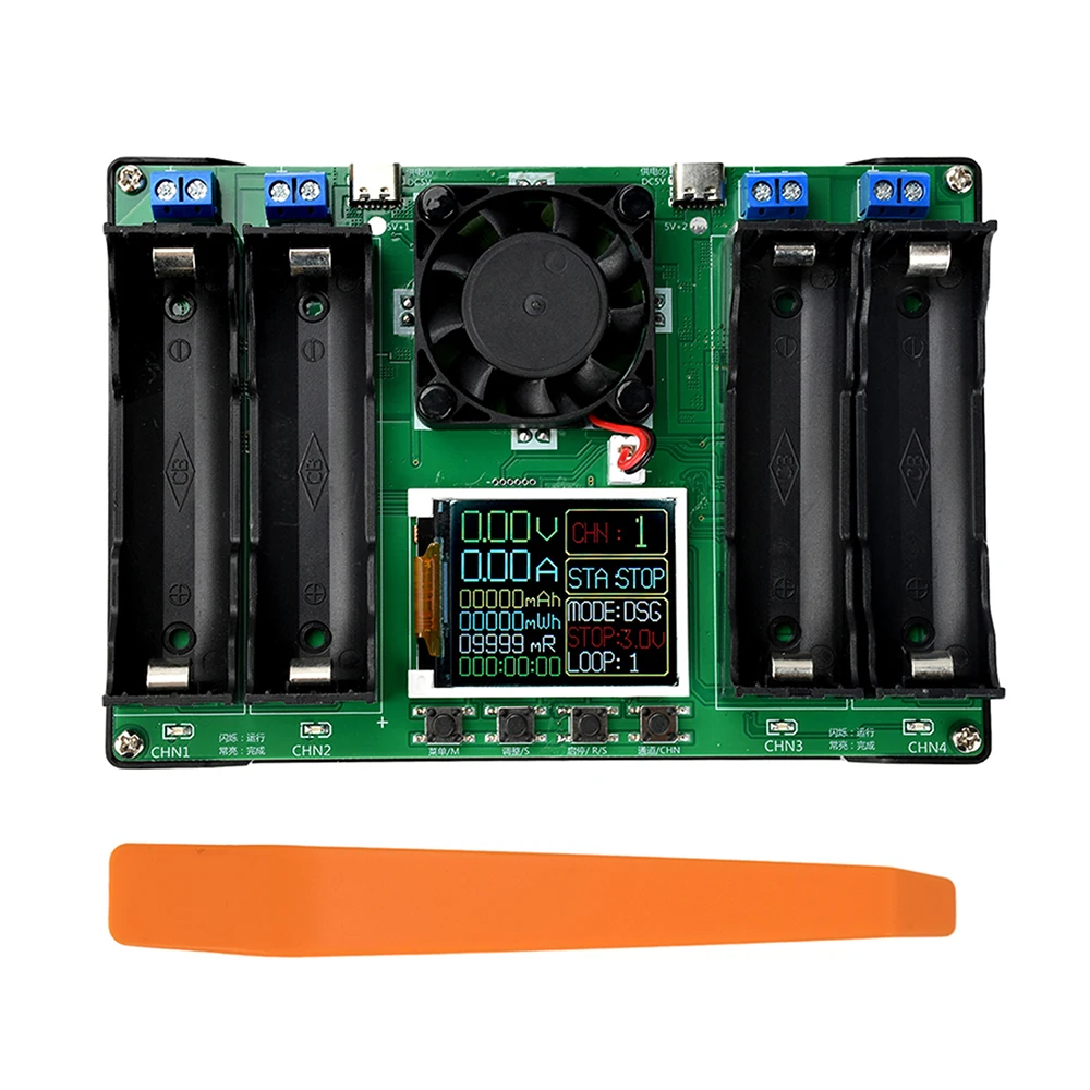 21700/18650 4-Kanal-Anzeige Batteriekapazitätstester Lithium Digitales Batterie-Detektionsmodul – Detail 3
