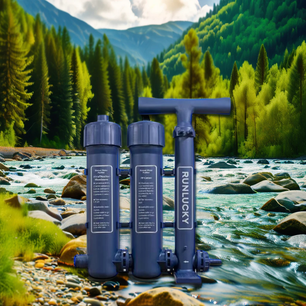 New Outdoor Emergency Manual UF Water Treatment Filter Purification For River Water For Hiking