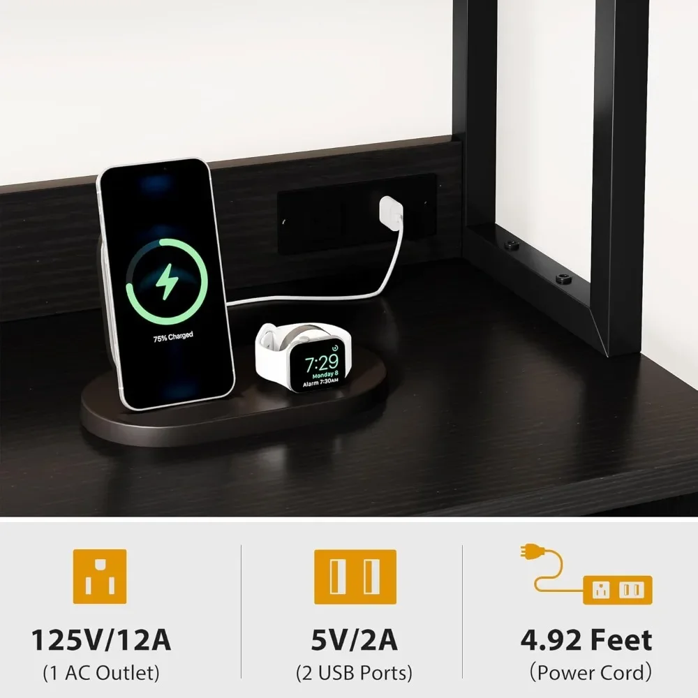 

Tilt Out Trash Can Cabinet, 67" Kitchen Pantry Storage Cabinet, Bakers Rack Microwave Stand with Power Outlet, Customized