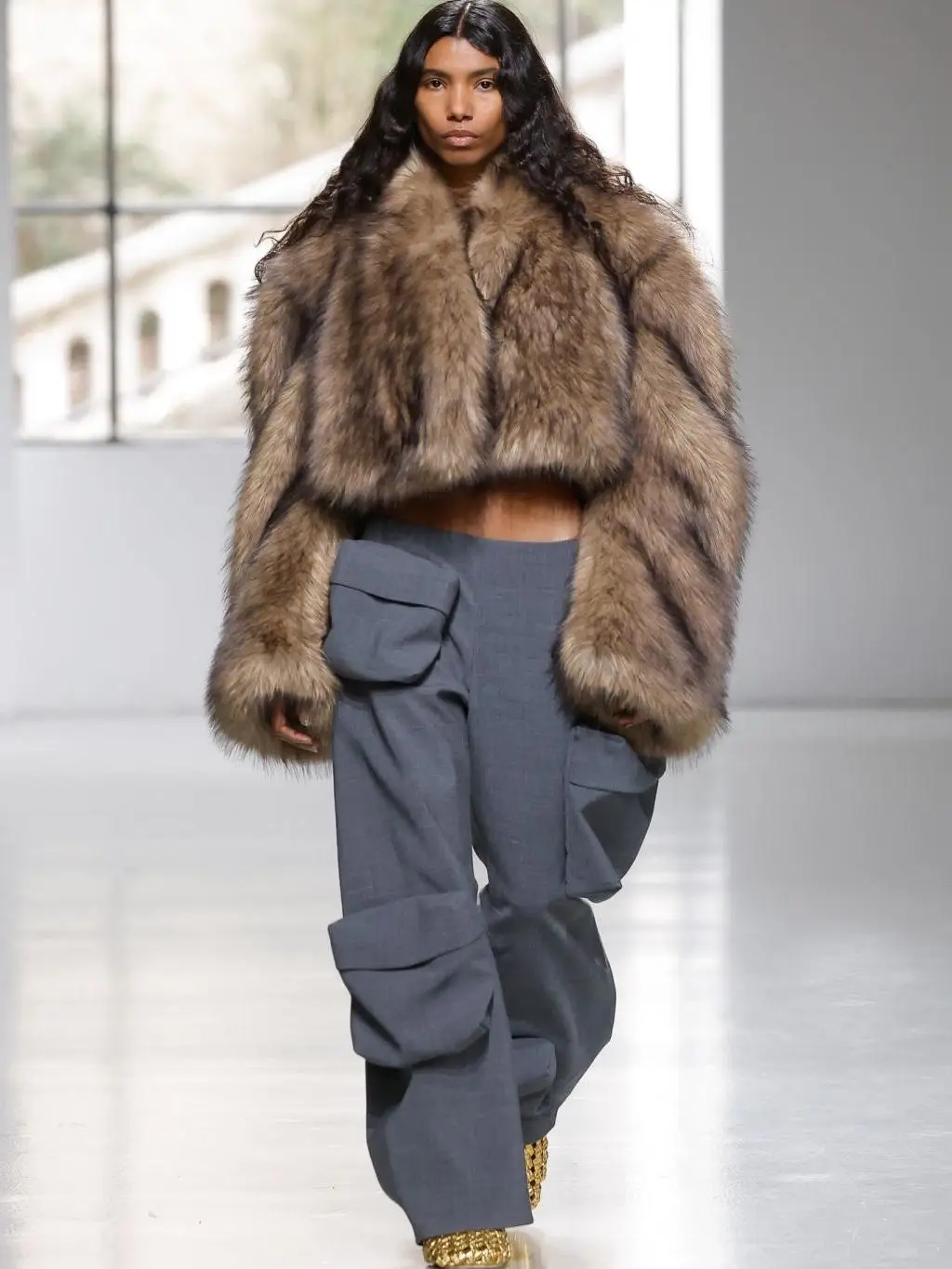 女性用 オルト フェイクファー Jaet アディアント カラー ヴィンテージ デザイン 冬 アウター ソフト プルー ツーウェイ ウェア Thiened Long Sve