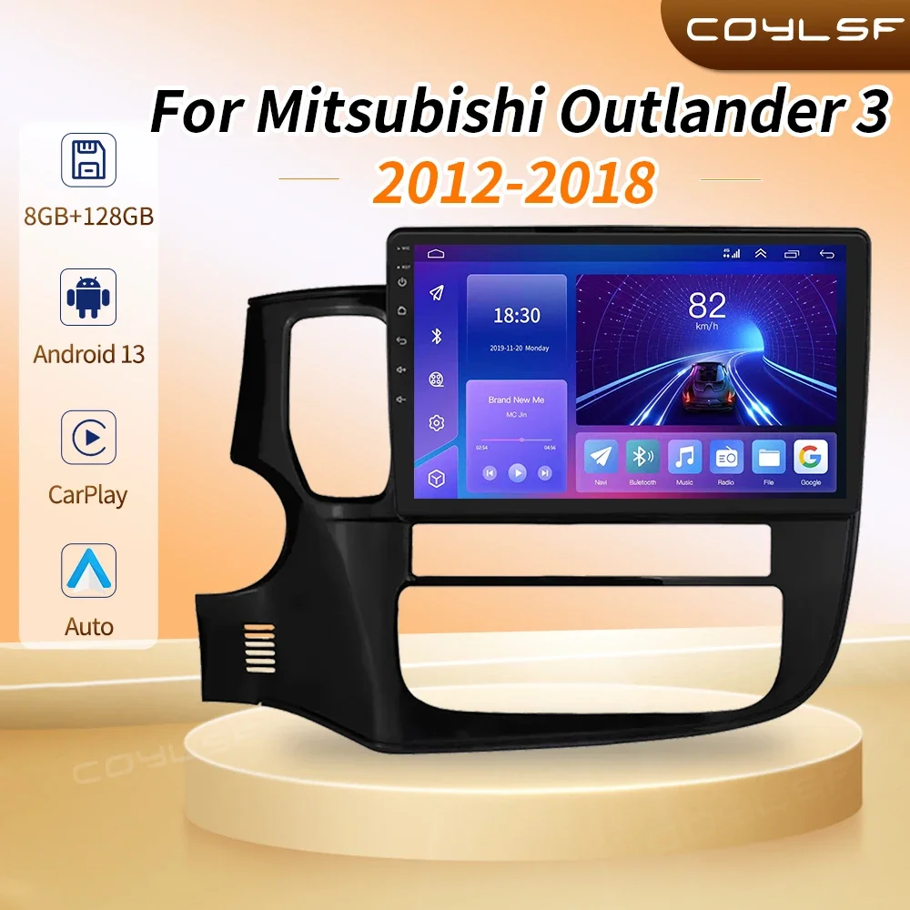 

Wireless CarPlay Android Auto Radio for Mitsubishi Outlander 3 GF0W GG0W 2012-2018 4G Car Multimedia GPS 2din