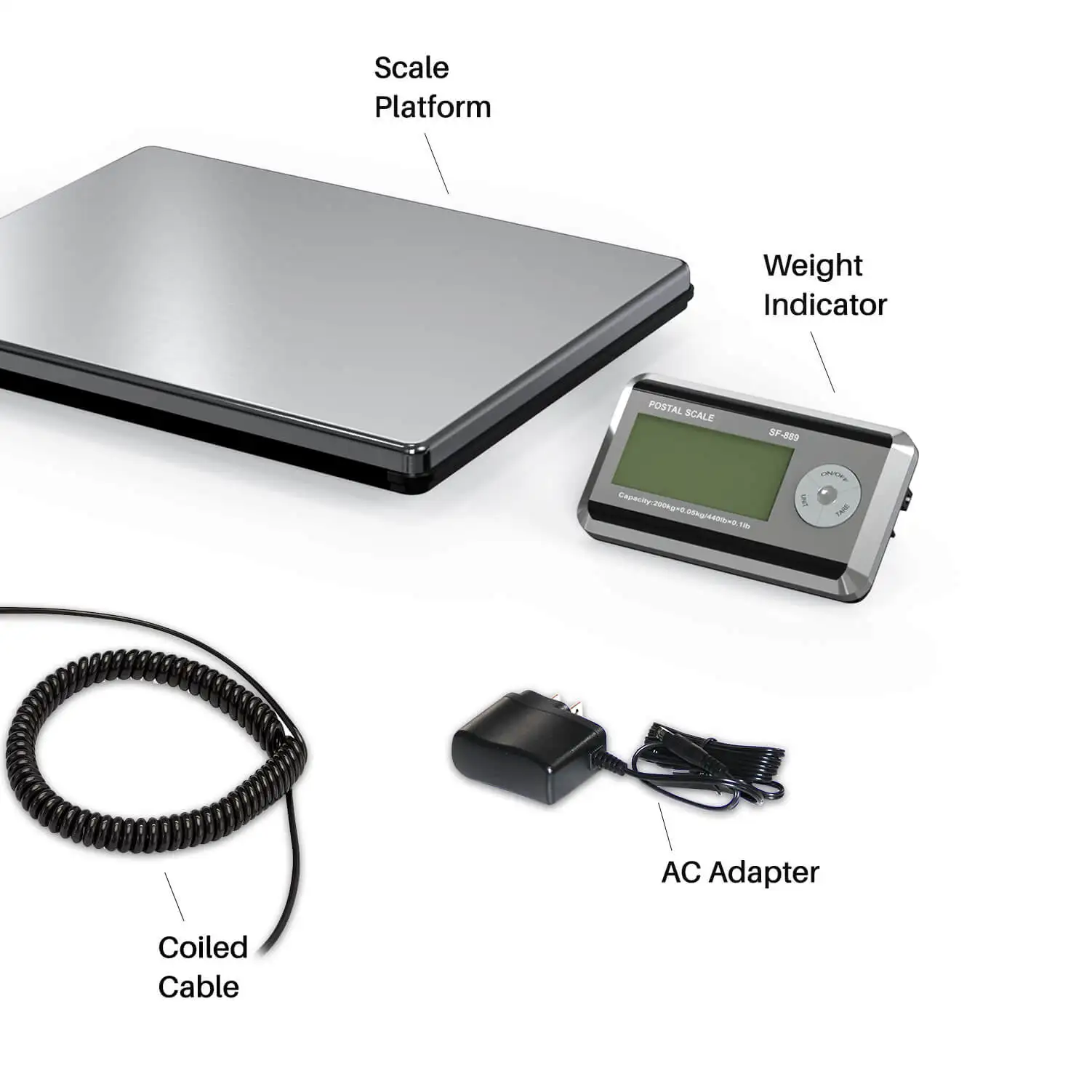 LCD Indicator Industrial Digital Weighing Scale 200kg Digital Shipping Postal Parcel Scale
