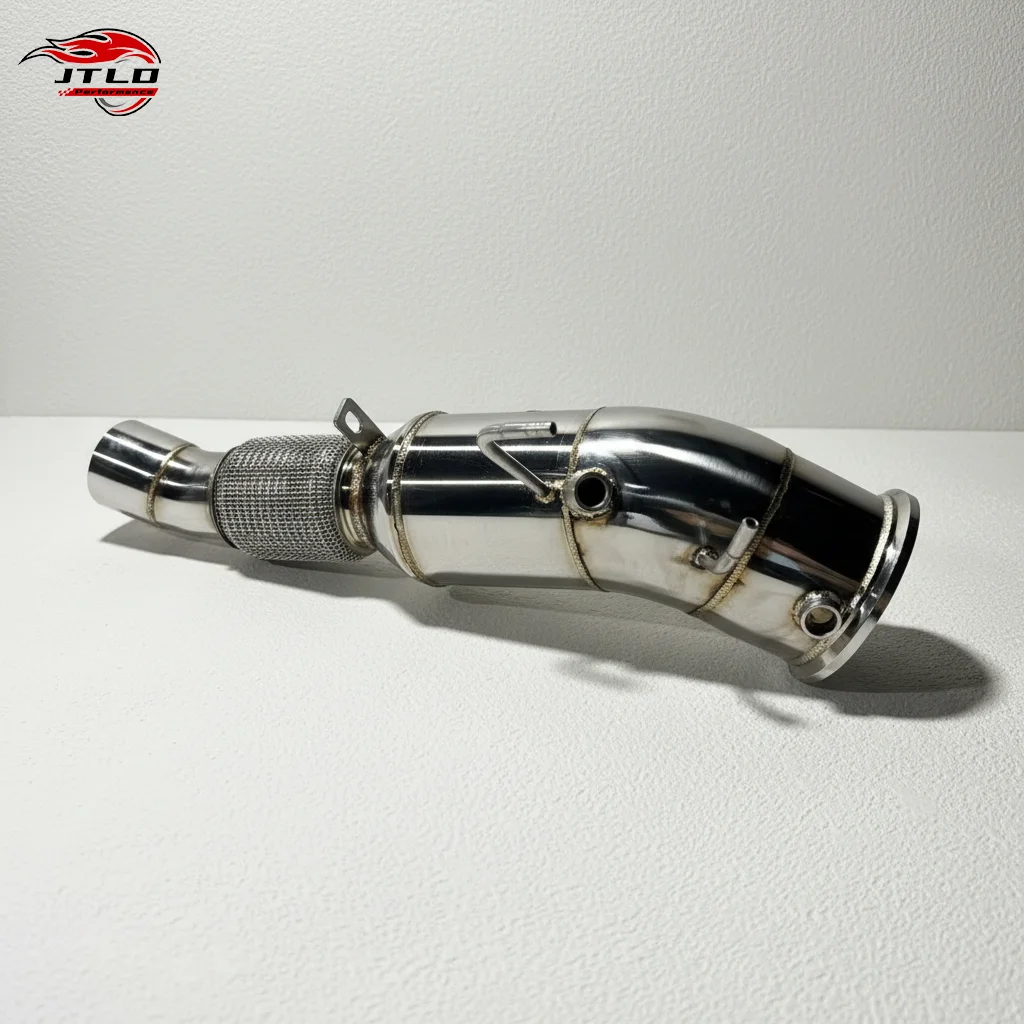 B58 Stainless Steel Exhaust Downpipe, High Polished Performance Downpipe For BMW B58 Engine, Direct Fit & Easy Installation