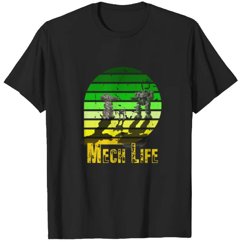

Mechwarrior MWO 0421 Mech Combat Video game Gift t shirt for RPG Fan Battletech Graphic clothes Short sleeve All size tops S-6XL