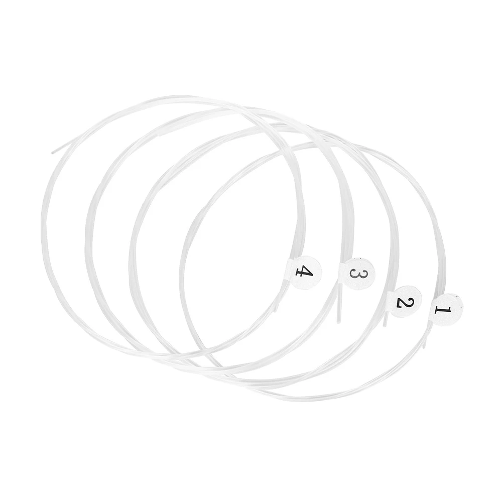 

4 Pcs Ukulele Strings Accessories Music Wire Replacement Accessory Component Nylon Part