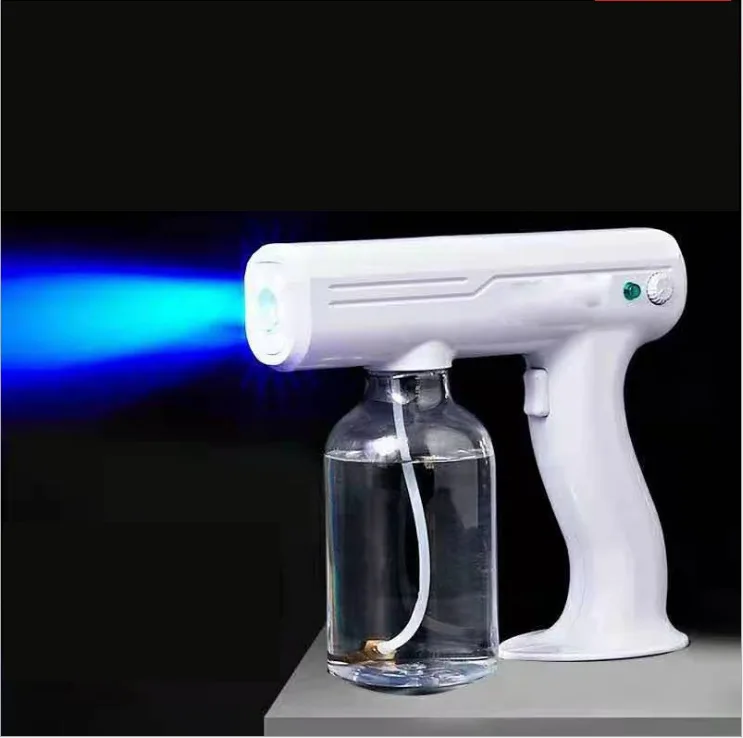 New wireless charging type nano atomization disinfection gun handheld blue atomization machine car atomization spray gun