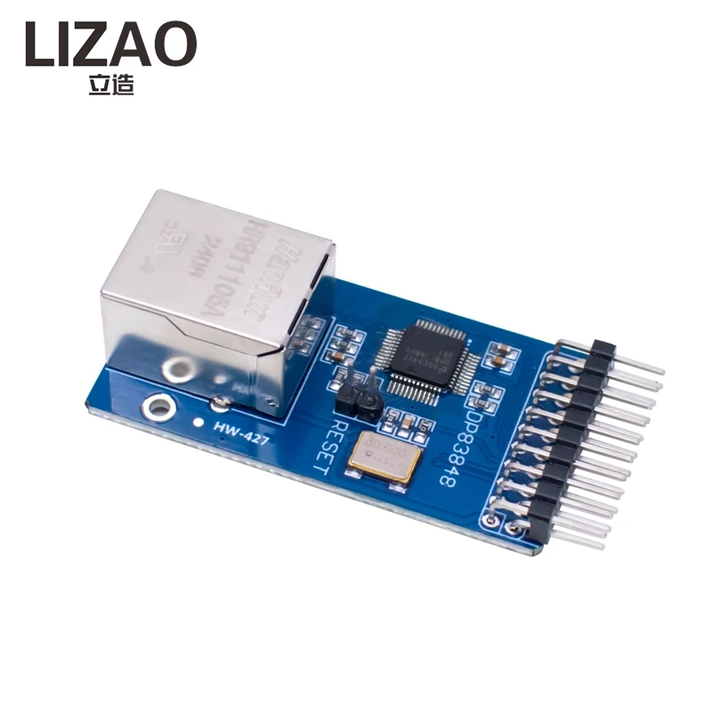 LIZAO DP83848 RJ45 Ethernet Network Module 10/100M PHY Transceiver Web Server Module for Arduino DIY
