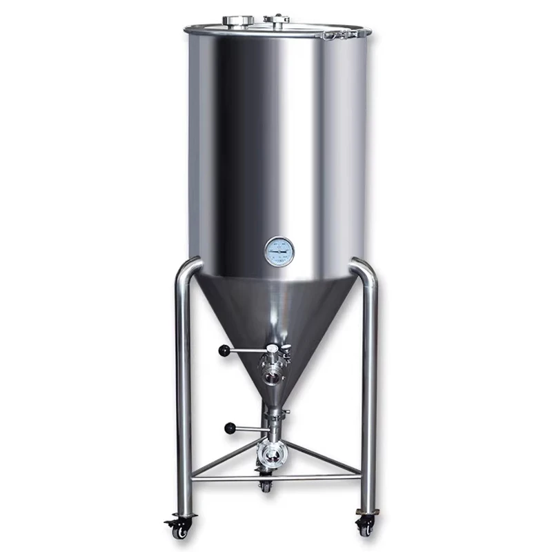 

Резервуар для брожения пива из нержавеющей стали 304, конический резервуар для брожения, герметичный сосуд для брожения, пивоварение (по индивидуальному заказу)