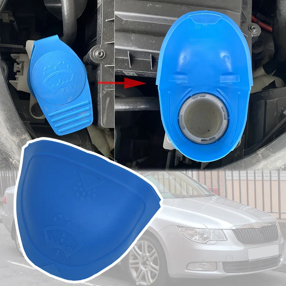 

Wiper Washer Fluid Reservoir Cover Filler Cap Lid Screen Wash Funnel For Skoda Superb B5 B6 2001 2002 2003 - 2012 2013 2014 2015