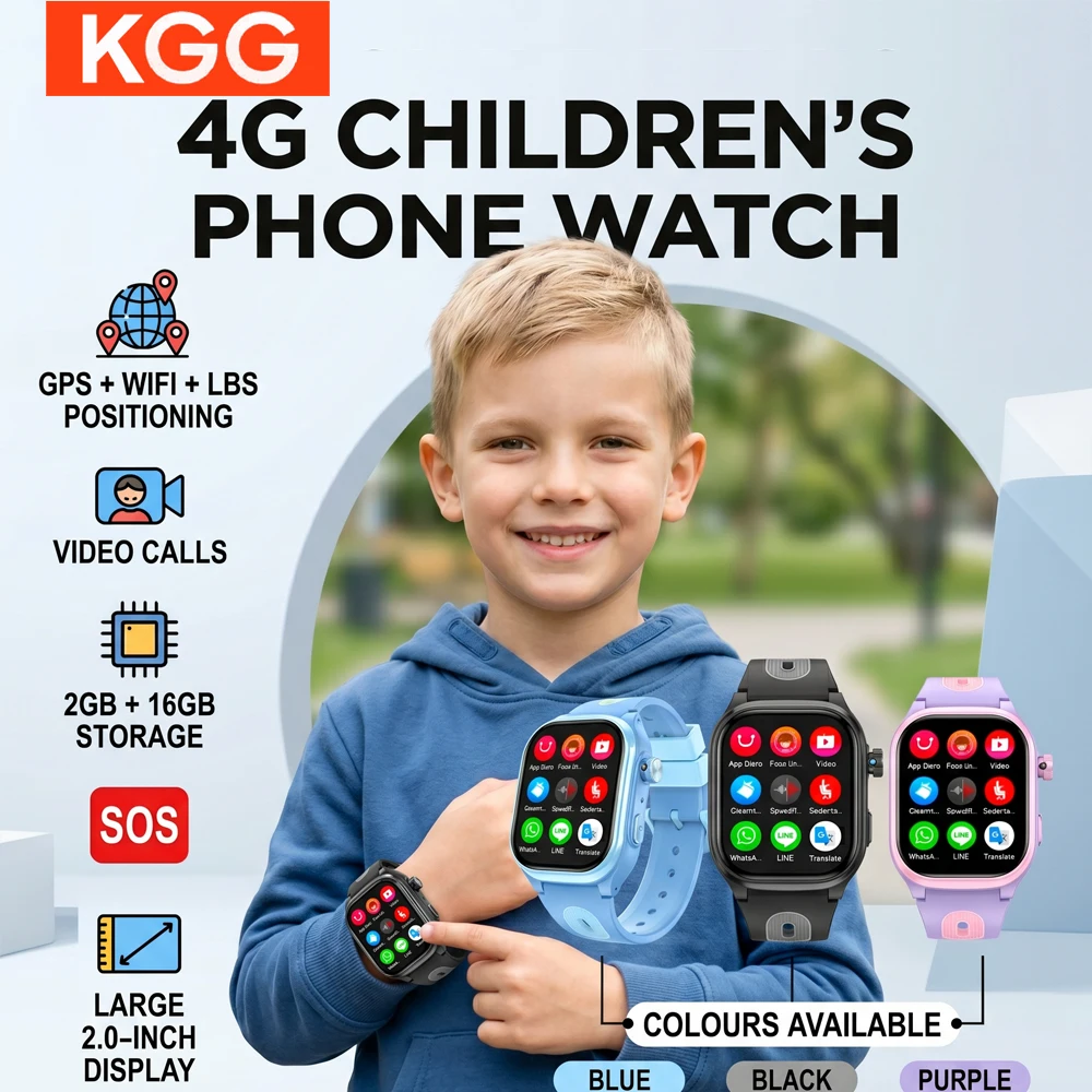 

Smart Watch for Kids with GPS Tracker 4G GPS WIFI Video Call APP Download SOS Children Phone Call Smartwatch Boys Girls Gift