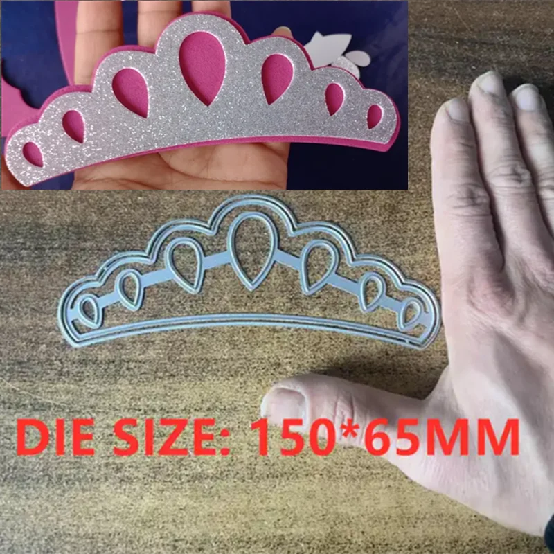 New Dot Crown Metal Cut Dies Stencils for Scrapbooking Stamp/Photo Album Decorative Embossing DIY Paper Cards