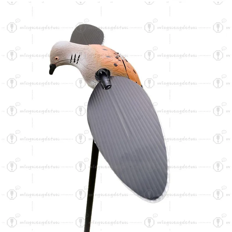 Outdoor Remote Control Electric Simulation Pigeon, PE Plastic Decoy Bird, Electric Dove Turtledove for Courtyard Decoration