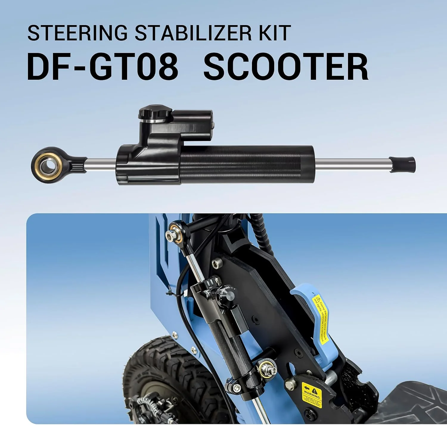 GT08motorisierter Roller, Motorrad-Lenkungsdämpferstabilisator, linearer Adapter für Yamaha YZF R1/R3/R6/R15/R25 FZ1 FZ8 FZ09 MT09  GSXR 600 750 1000 GSX1300R CBR600RR 10 00RR CB400 CB1000 ZX6R ZX14R